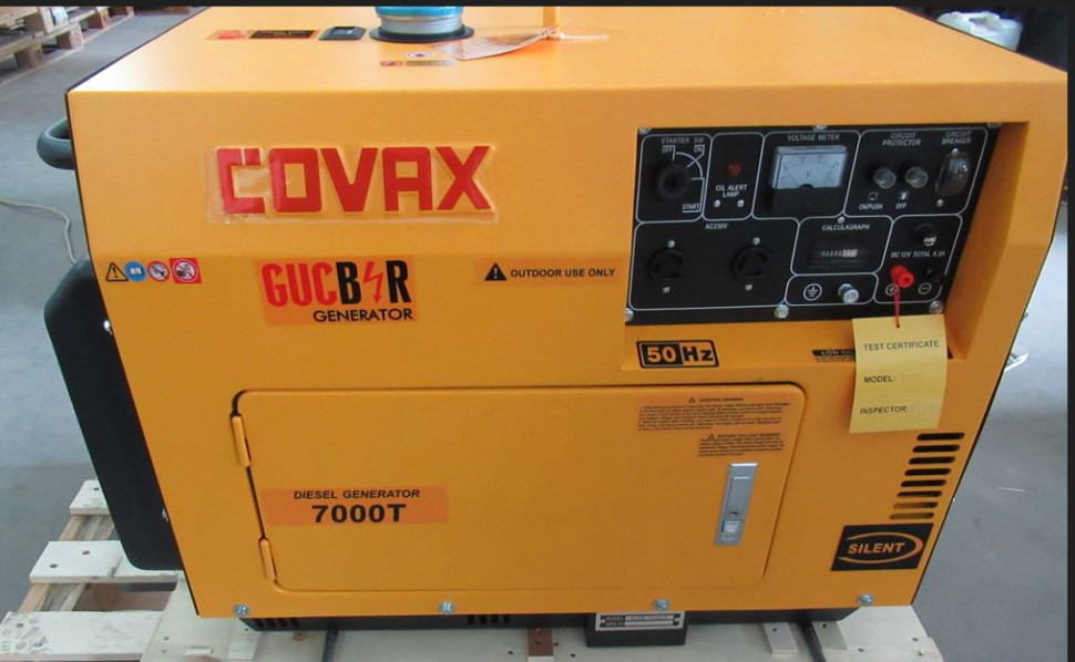 Портативний дизельний генератор Covax 7000T GUCBIR фото 1 — Shop-Engineer