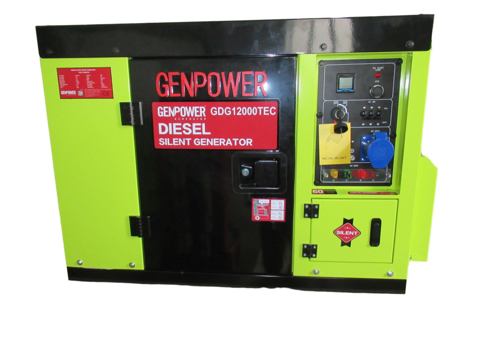 Портативний дизельний генератор GDG12000TEC GENPOWER фото 1 — Shop-Engineer